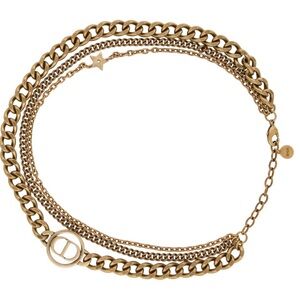 Christian Dior Multistrand Chain Necklace EUC